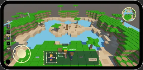 Diálogo con un NPC en la versión para móvil
